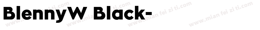 BlennyW Black字体转换